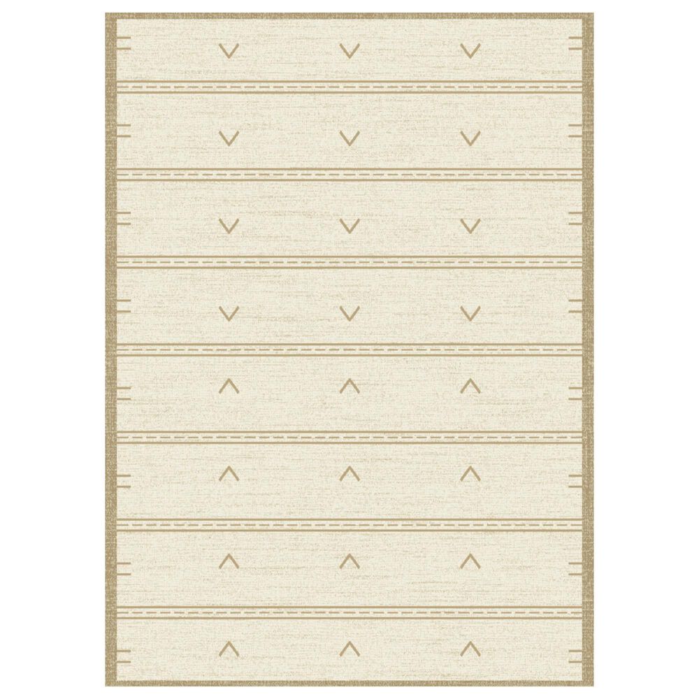 Balta Rugs Congreve Moroccan Striped 5"3" x 7" Tan Area Rug, , large