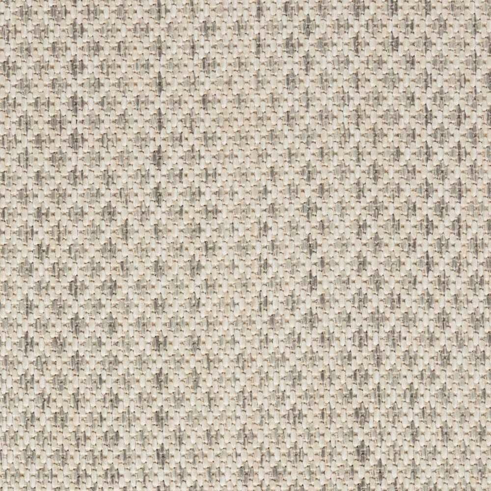 Nourison Courtyard Ivory and Silver 8&#39; Square Indoor/Outdoor Area Rug, , large