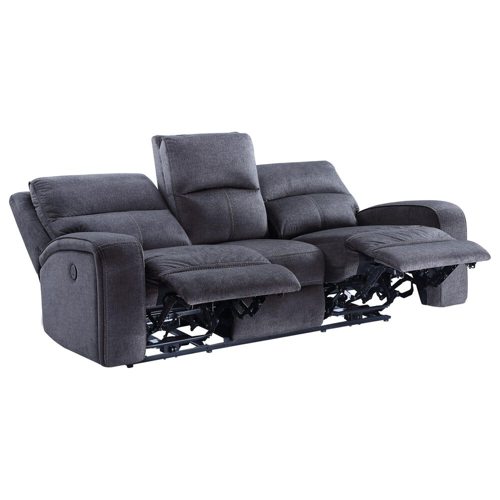 Steve Silver Lovell Power Reclining Sofa in Charcoal, , large