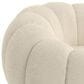 Emerald Home Furnishings Lily Pumpkin Swivel Chair in White Boucle, , large