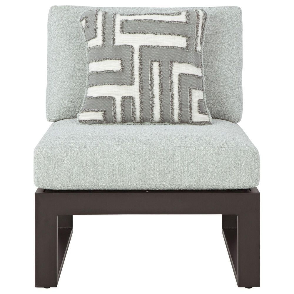 Ashley Beachloft 6-Piece Outdoor Sectional with Table in Gray, , large