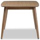 Baxton Studio Edna Dining Table in Light Brown - Table Only, , large