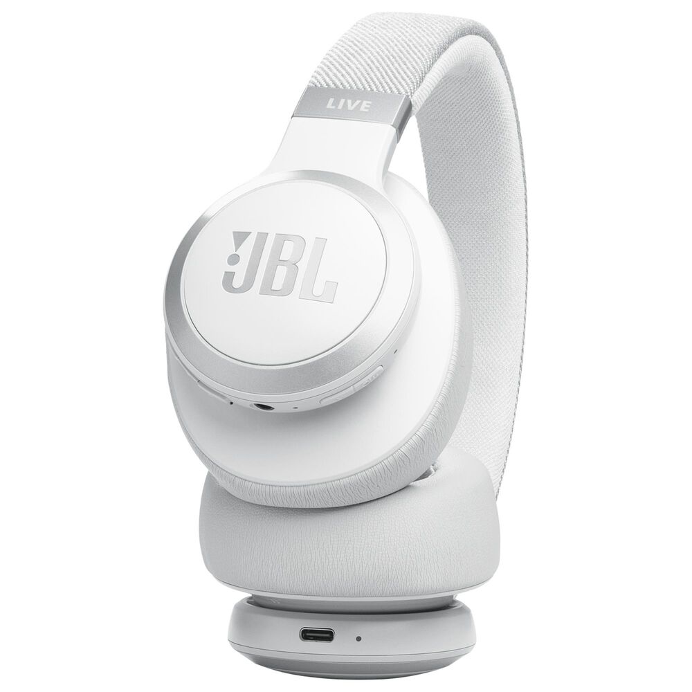 JBL Wireless Over-Ear Headphones with True Adaptive Noise Cancelling in White, , large