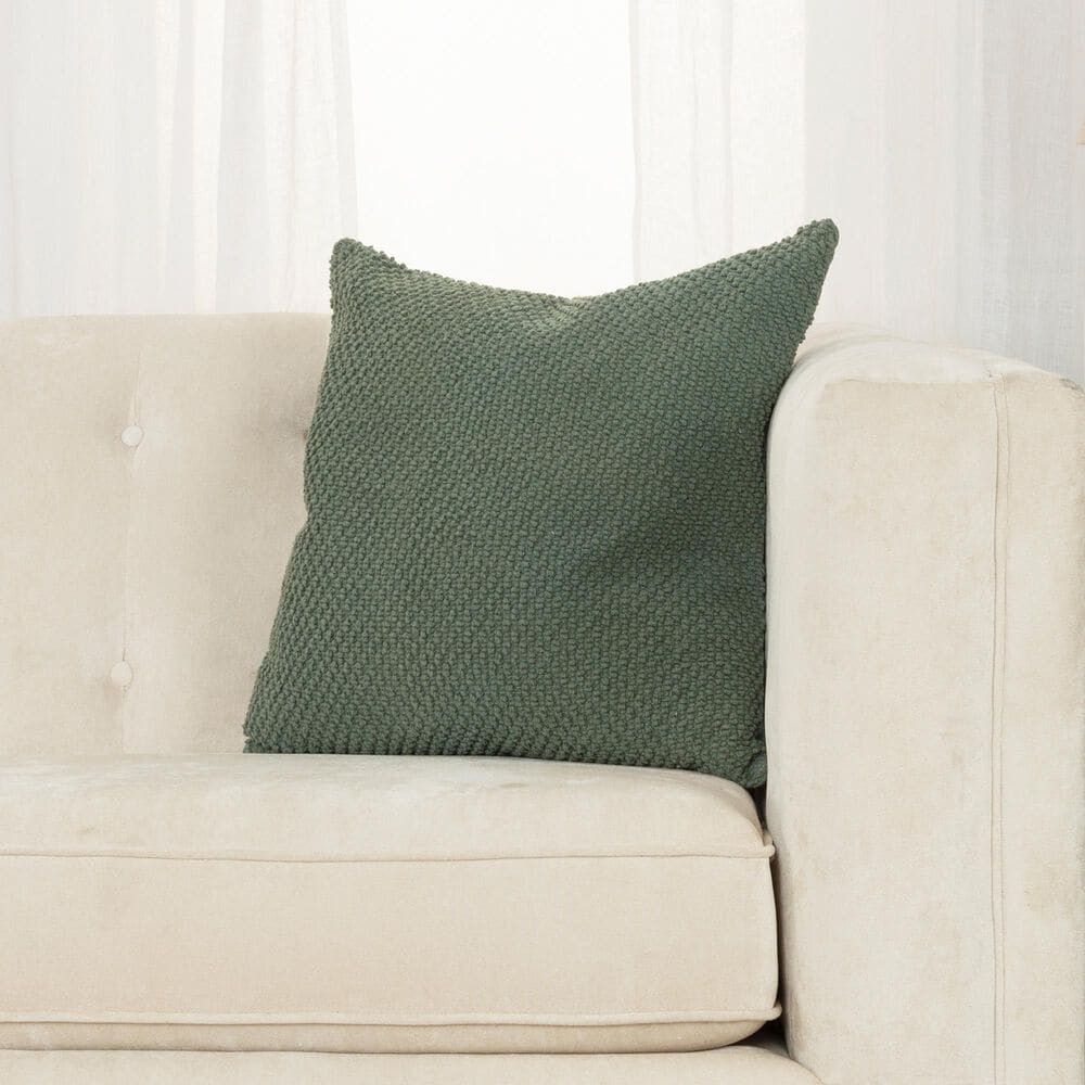 Rizzy Home 20&quot; Poly Filled Pillow in Olive Green, , large