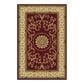 Radici USA Noble 1419 3"3" x 5"4" Burgundy Area Rug, , large