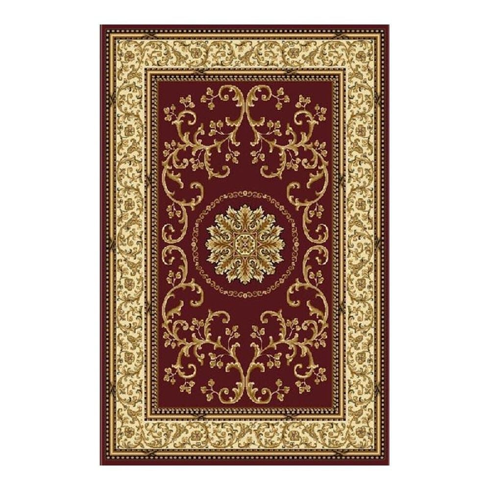 Radici USA Noble 1419 3"3" x 5"4" Burgundy Area Rug, , large