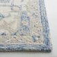 Safavieh Micro-Loop MLP503M 3" Square Blue and Ivory Area Rug, , large