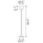 Zuo Modern Neutrino Floor Lamp in Chrome Finish, , large