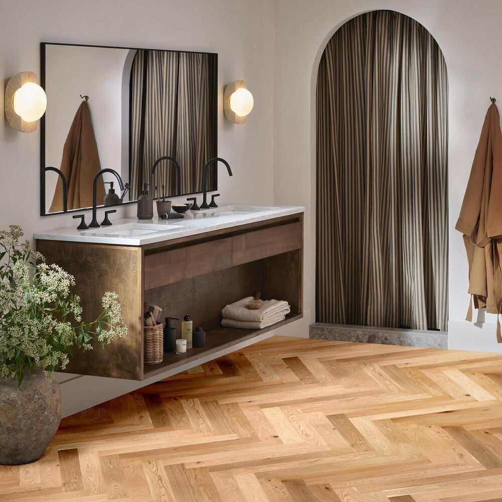 Anderson Tuftex Provincial Herringbone Au Naturale Oak Hardwood, , large