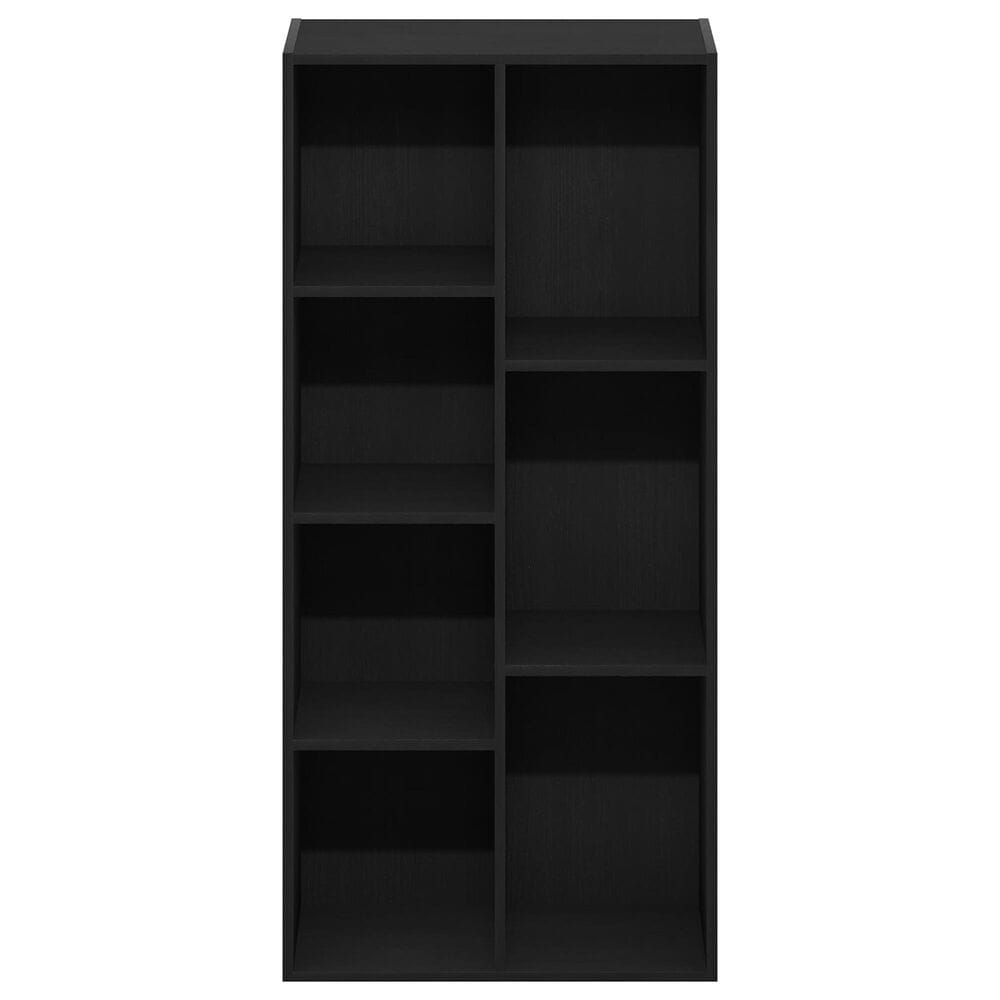 HOMLUX 7-Cube Reversible Open Shelf Storage Bookshelf in Blackwood, , large