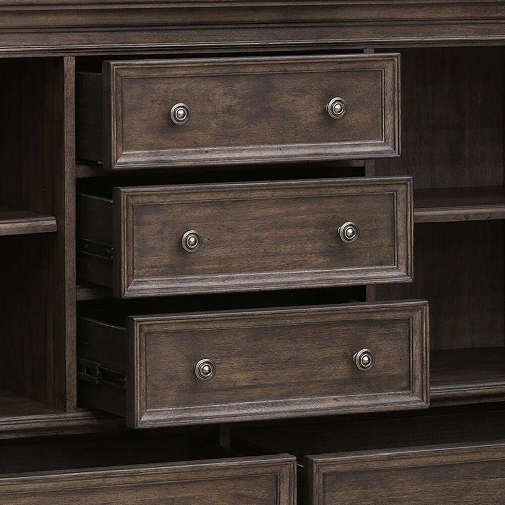 Pulaski Furniture Corp Woodbury 5-Piece King Bedroom Set in Brown, , large