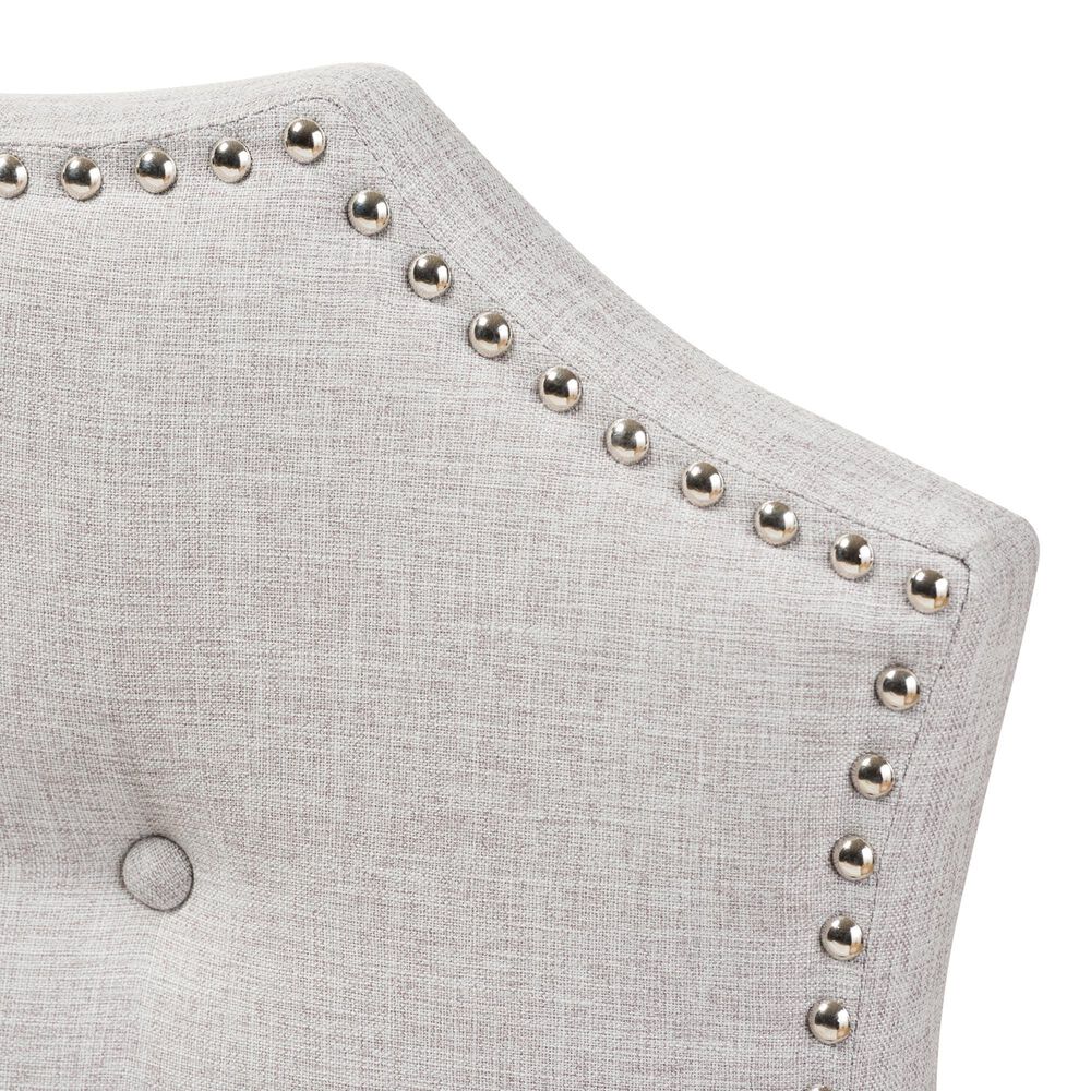 Baxton Studio Aurora Queen Upholstered Headboard in Greyish Beige, , large