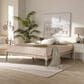Baxton Studio Iseline King Platform Bed Frame in Antique White, , large