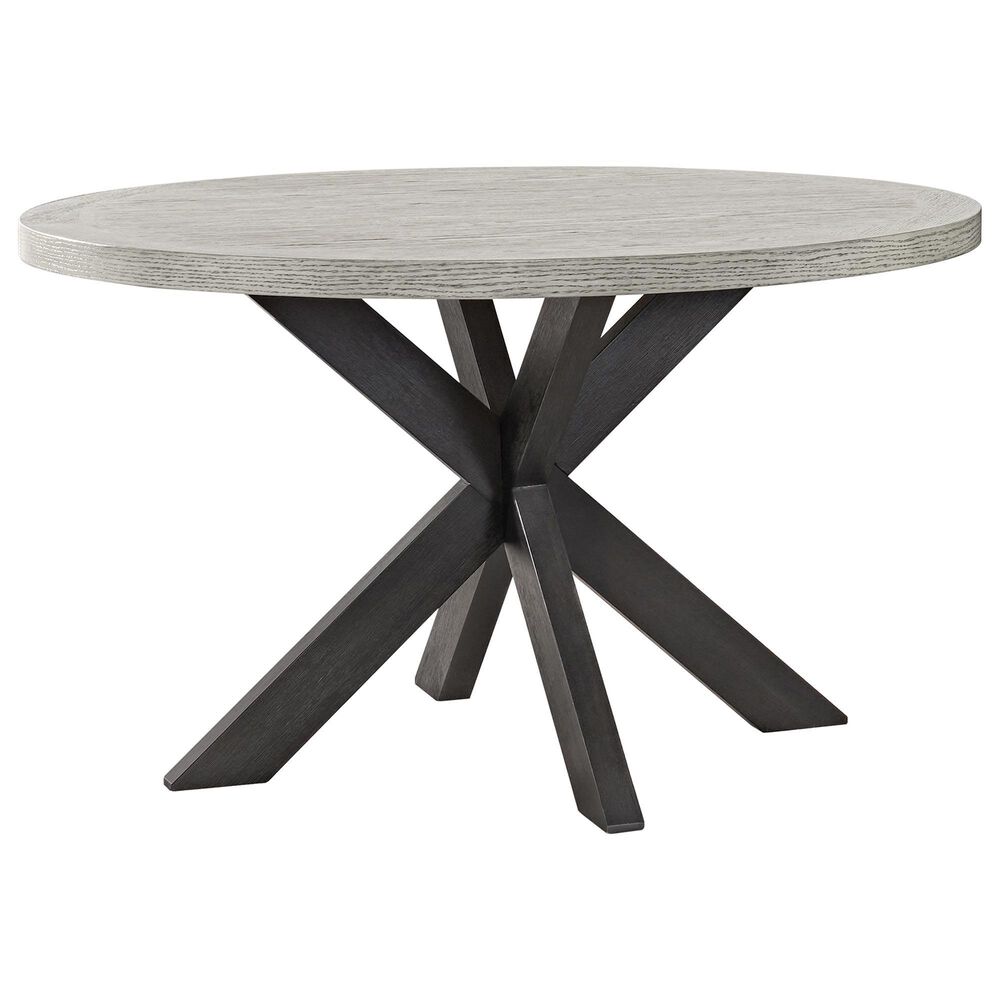 Mayberry Hill Axel 52" Round Dining Table in Espresso and Light Grey, , large