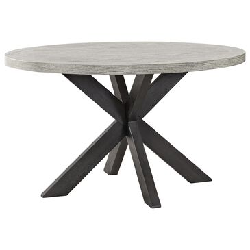 Mayberry Hill Axel 52" Round Dining Table in Espresso and Light Grey, , large