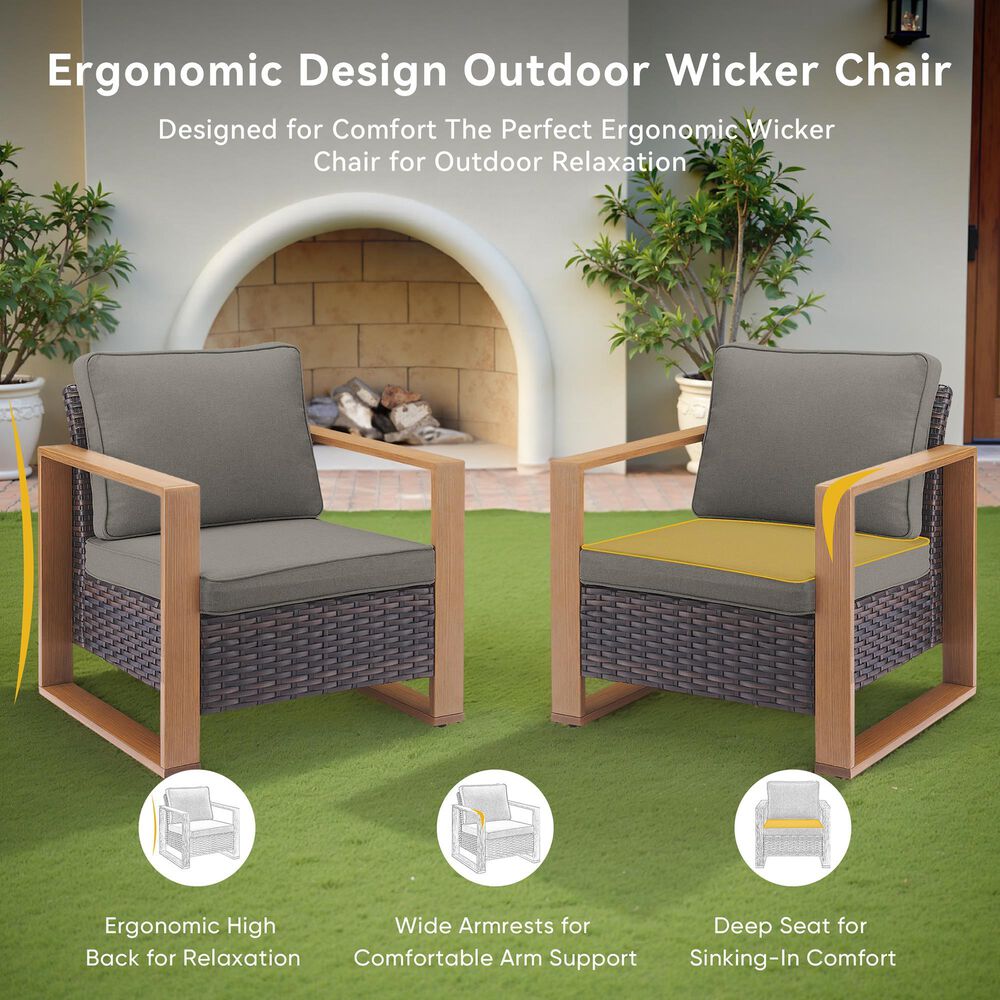 Sunwell Garden 7-Piece Patio Conversation Set in Gray, , large
