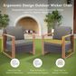Sunwell Garden 7-Piece Patio Conversation Set in Gray, , large