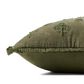 Loloi Darla 18" Square Throw Pillow in Olive, , large