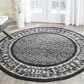 Safavieh Adirondack ADR110A-6R 6" x 6" Black/Silver Round Rug, , large