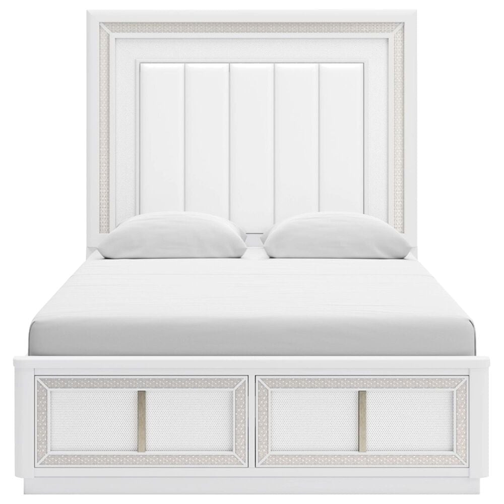 Millenium Chalanna 5-Piece Queen Bedroom Set in White Lacquer, , large