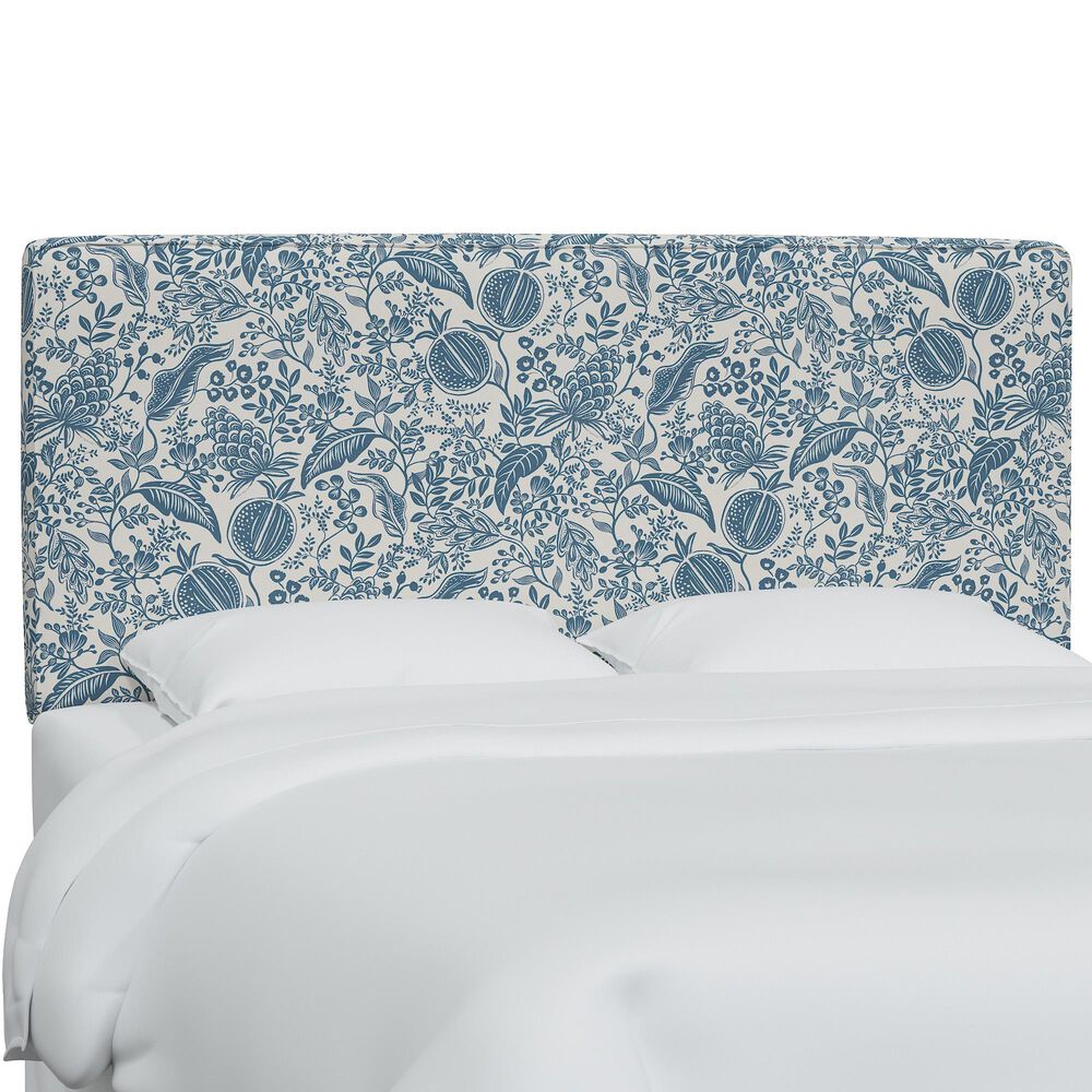 Rifle Paper Co Crafted by Cloth and Company Elly Queen Headboard in Peonies Emerald, , large