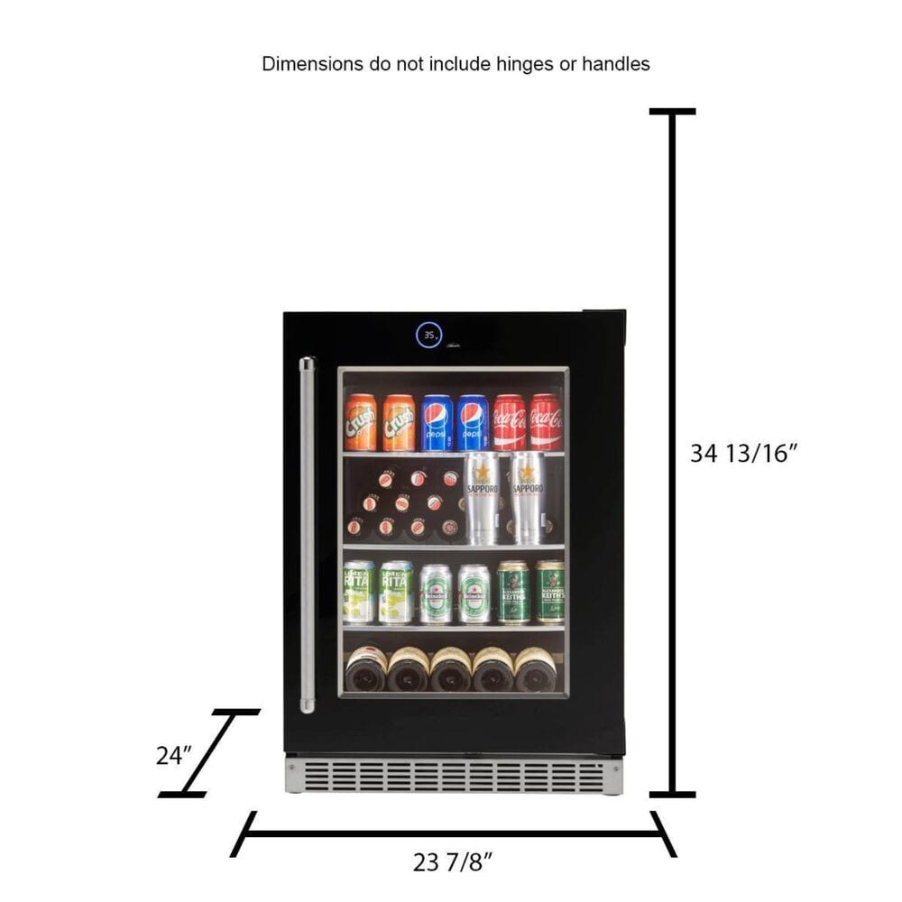 Danby Reserve Integrated All Refrigerator Beverage and Wine Center Right Hinge, , large