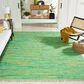 Safavieh Montauk MTK251 8" x 10" Green Area Rug, , large