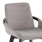 LumiSource Cosmo Accent Chair with Fabric Cushion in Grey, , large