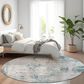 Dalyn Rug Company Kochi KC4 Teal 8" Round Area Rug, , large