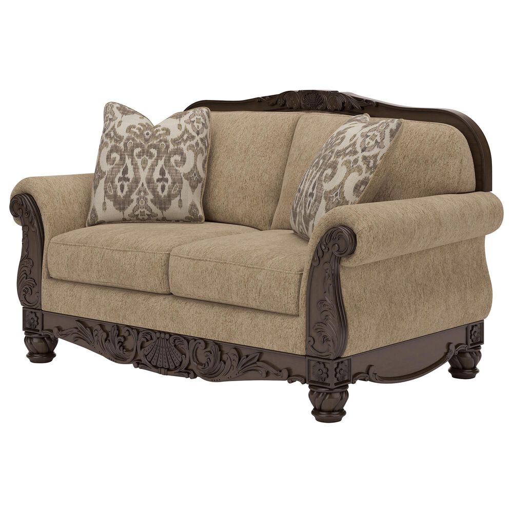 Ashley Chelsworth Stationary Loveseat in Golden, , large