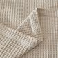 Trade Linker Full/Queen Waffle Weave Knit Throw Blanket in Stone, , large