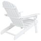 Hearth and Haven Bellwood Outdoor Foldable Adirondack Chair with Cup Holder in White, , large