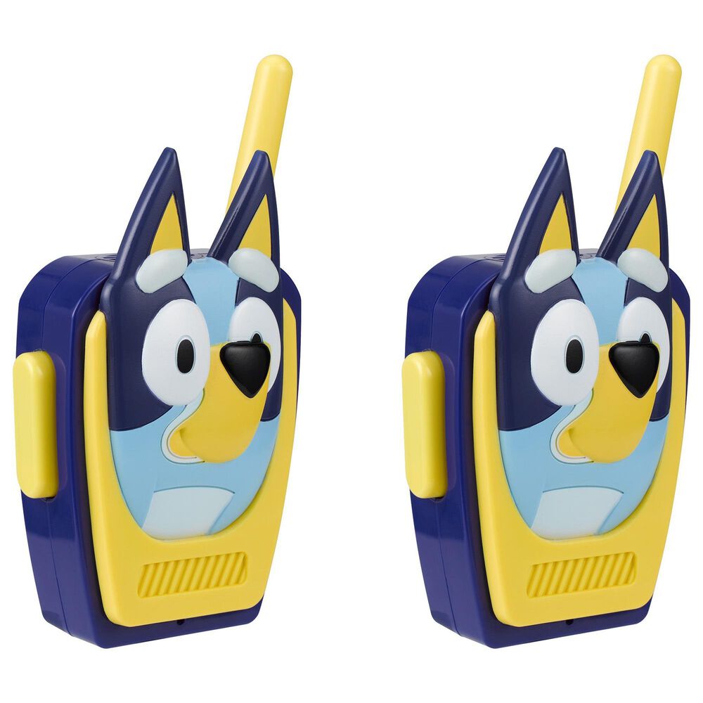 KIDdesigns 2-Piece Bluey Walkie Talkies Outdoor Toys in Yellow, , large