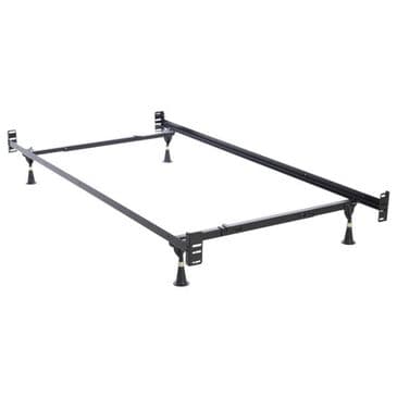 Home by Hollywood Twin/Full Headboard and Footboard Bed Frame in Black, , large