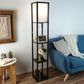 Timberlake Etagere Style Floor Lamp with 3 Tiers in Brown, , large