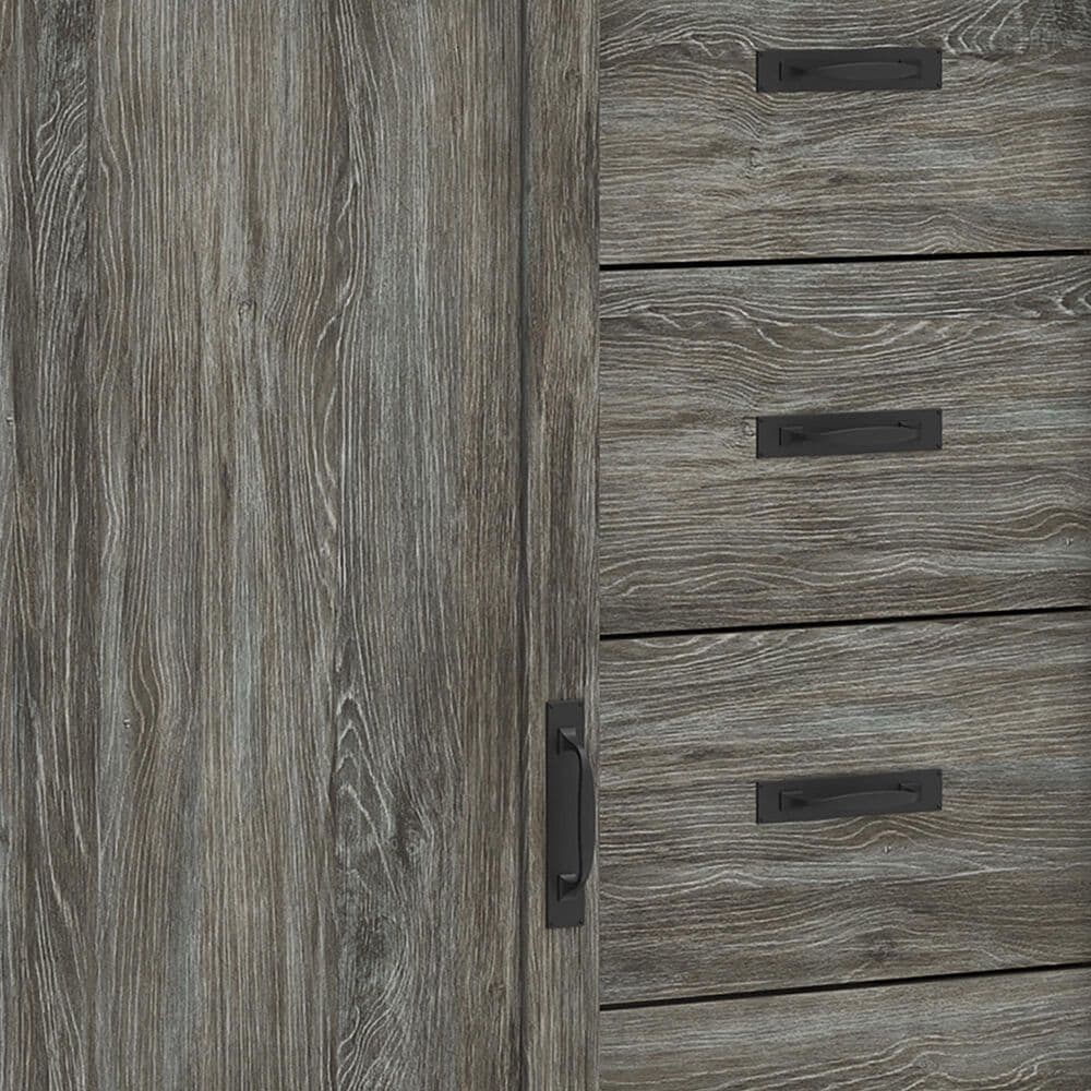 Ashley Frandern 5-Drawer Dressing Chest in Rustic Warm Gray, , large