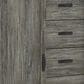 Ashley Frandern 5-Drawer Dressing Chest in Rustic Warm Gray, , large