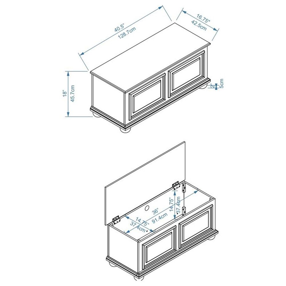 Linon Home Decor Chadwick Cedar Chest in Natural, , large