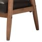 Baxton Studio Sorrento Lounge Chair in Dark Brown, , large