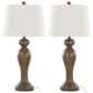 LumiSource Peppa Polyresin Table Lamp in Opal Grey (Set of 2), , large