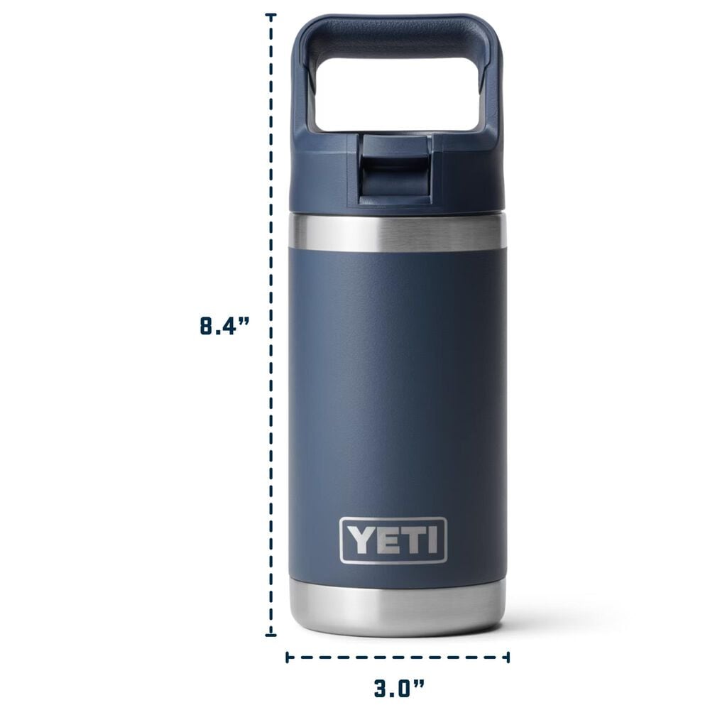 YETI Rambler Jr. 12 Oz Kids Water Bottle with Straw Cap in Power Pink and Wildflower, , large