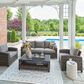 Ashley Oasis Court 4-Piece Patio Conversation Set in Gray, , large