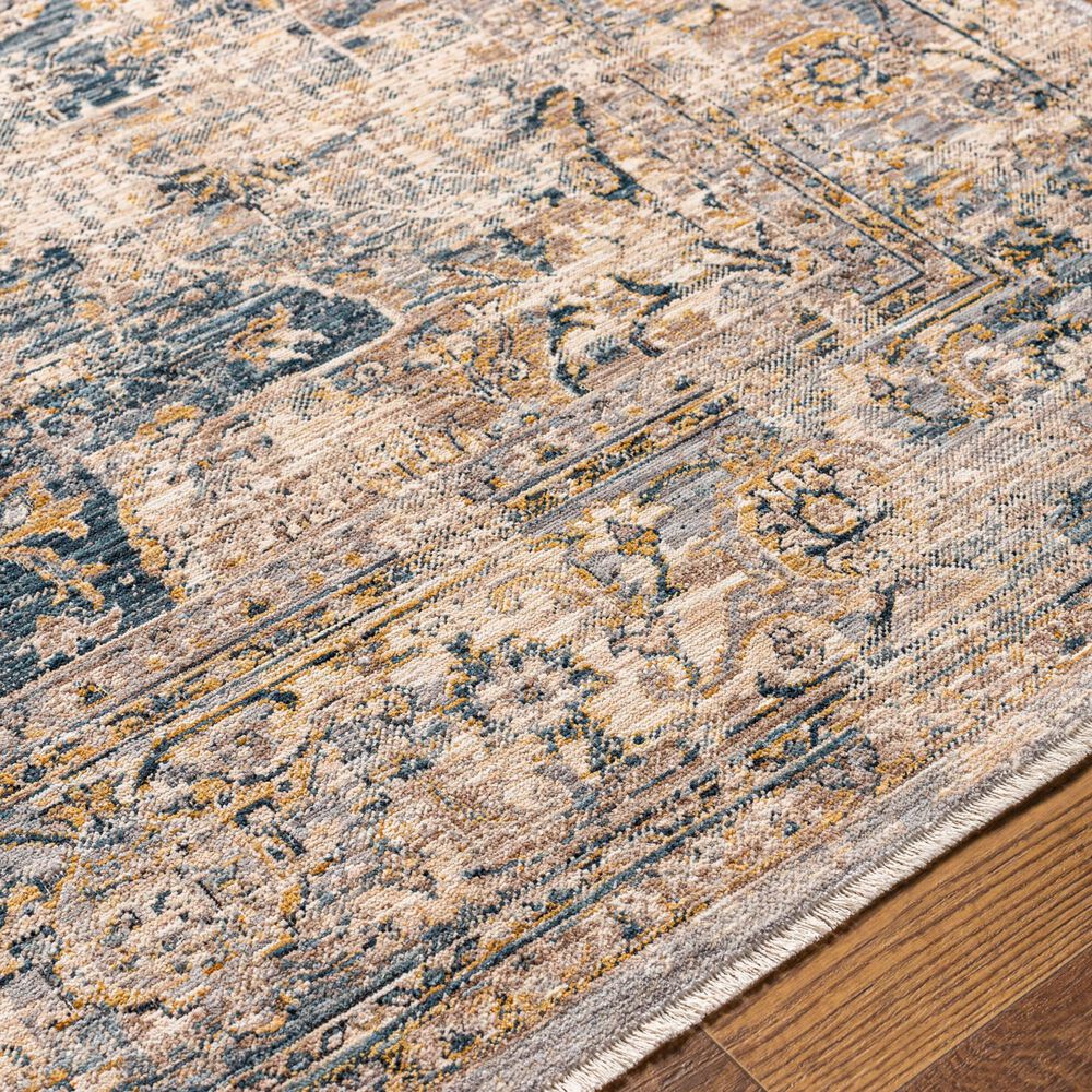 Surya Aspendos 10&#39; x 13&#39;11&quot; Beige, Blue, Charcoal, Cream, Denim, Gray, Ink Blue, Mustard and Taupe Area Rug, , large