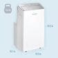 Keystone 12000 BTU Portable Air Conditioner with Inverter Technology in White, , large