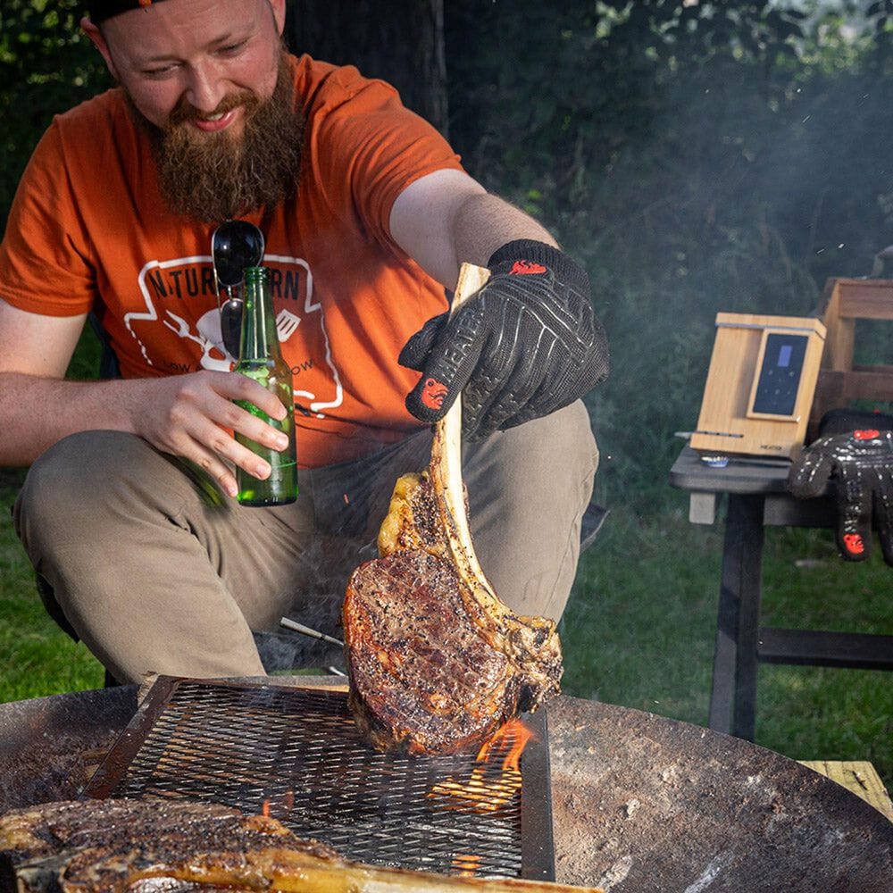 Traeger Grills Pro XL Wireless Meat Thermometer in Stainless Steel and Honey, , large