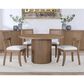 Crystal City Colvin 5-Piece Round Dining Set in Toffee, , large