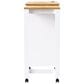 HOMLUX 74.8" Kitchen Island with Extendable Dining Table in White and Natural, , large