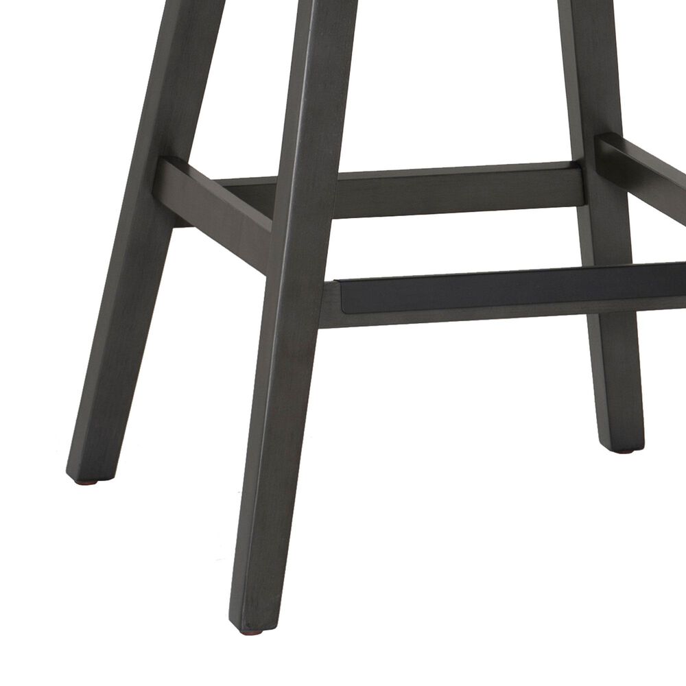 Linon Home Decor Cyrus Swivel Bar Stool in Grey (Set of 2), , large