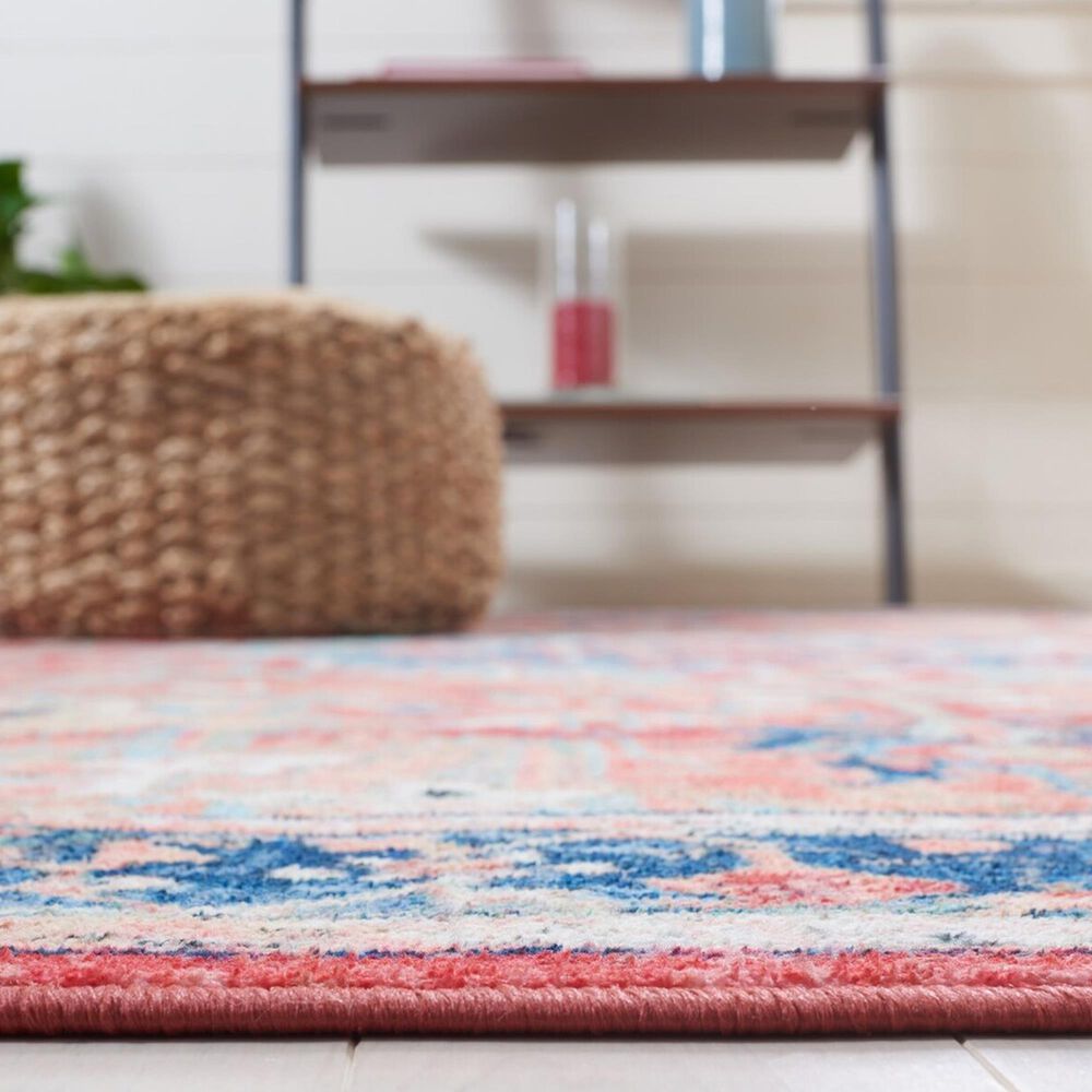Safavieh Riviera 4&#39;5&quot; x 6&#39;5&quot; Navy and Red Area Rug, , large