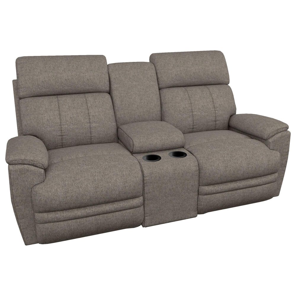 LaZBoy Talladega Manual Reclining Console Loveseat in Granite NFM